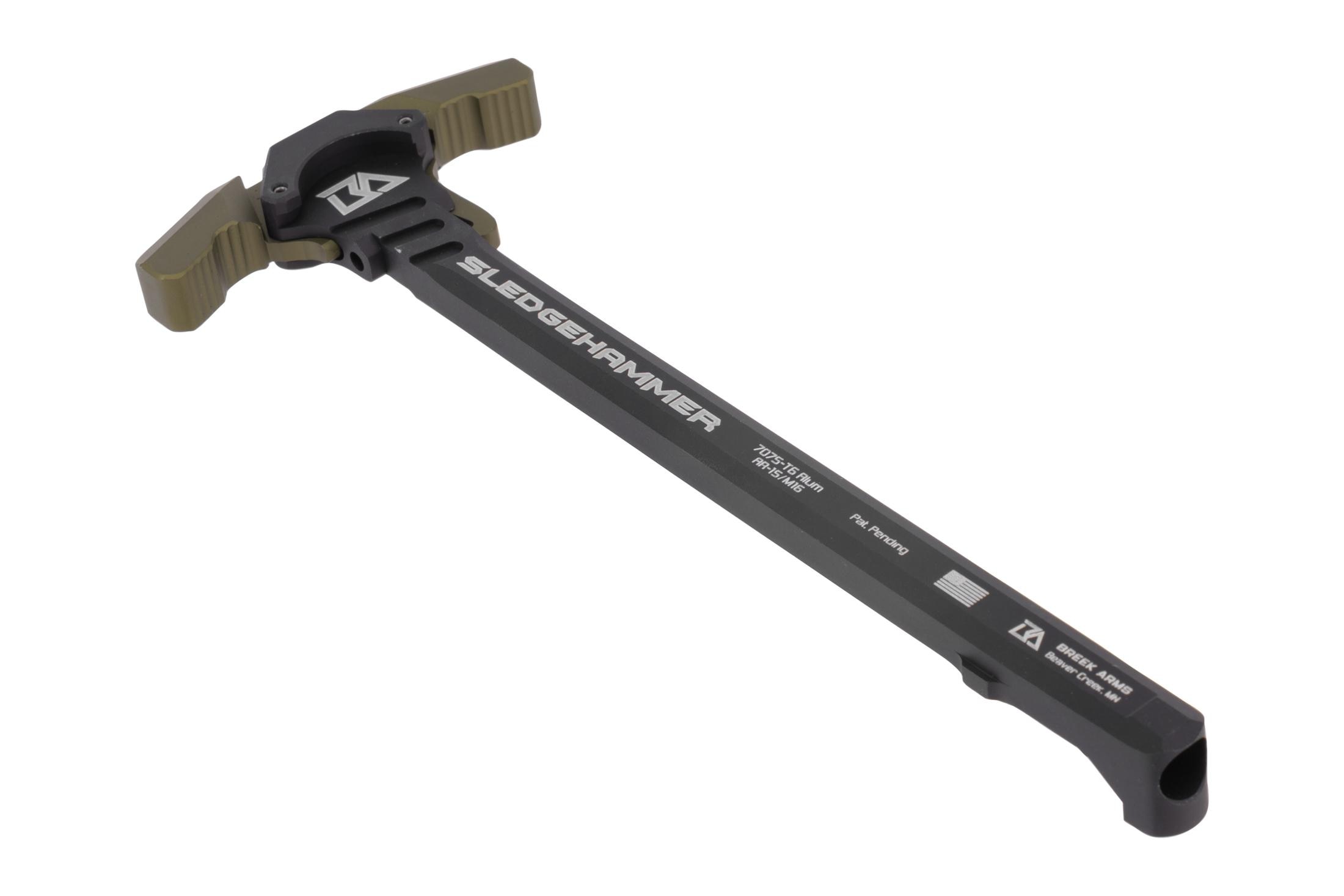 Breek Arms Sledgehammer AR-15 Ambidextrous Charging Handle - OD Green